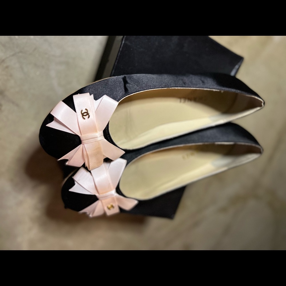 Chanel ballet flats.